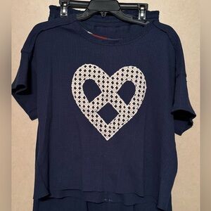 Umgee Navy Set with White Heart Design